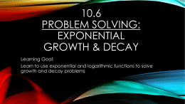 10.6 Applications of Logarithmsx