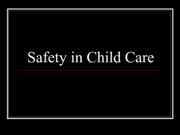 Safety in Child Care