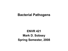 Bacterial Pathogens