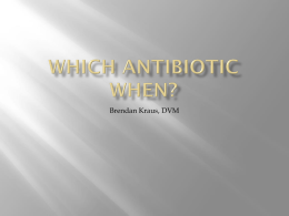 What Antibiotic When?