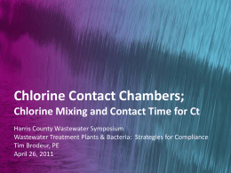 Chlorine Contact Chambers - Eng.hctx.net