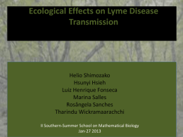Ecological effects on Lyme disease transmission