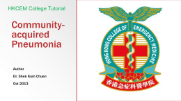 11.02 Community Acquired Pneumonia