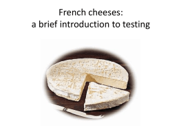 French cheeses: historical, geographical, cultural and nutritional
