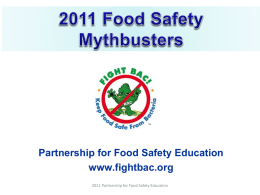 Food Safety Mythbusters