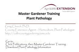Plant Disease - (Tarrant County) Master Gardeners Association