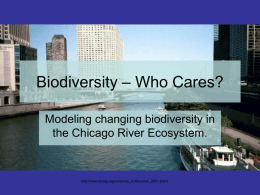 Biodiversity – Who Cares?