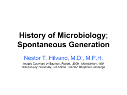 01 History of Microbiology