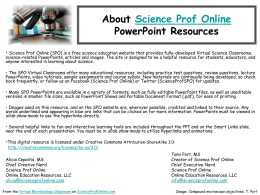 Editable PPT - Science Prof Online