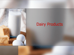 Dairy Products - Wisconsin Restaurant Association