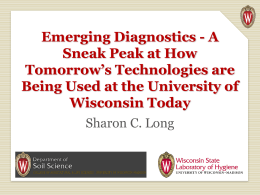 Emerging Diagnostics - A Sneak Peak at How Tomorrow’s