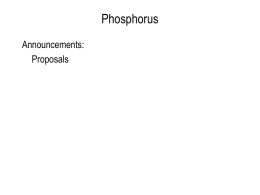 Phosphorus - Carleton College