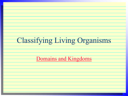 Classifying Living Organisms - Kennesaw State University