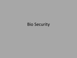 Bio Security - Riverside High School