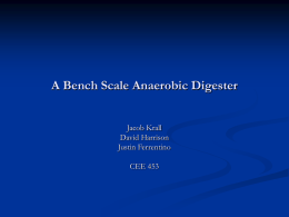 A Lab Bench Scale Anaerobic Digester