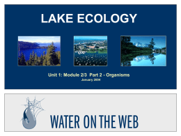Mod2/3-B Lake Ecology