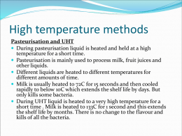High temperature methods