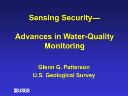 Advances in Water-Quality Sensing Technology