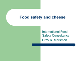 Food safety and cheese
