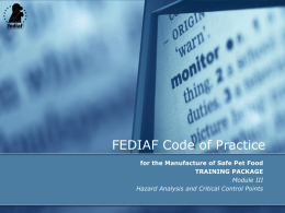 FEDIAF Code of Practice