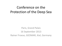 Conference on the Protection of the Deep Sea