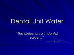 Dental Unit Water