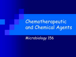 Chemotherapeutic and Chemical Agents