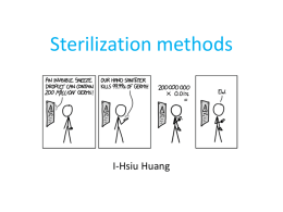 Sterilization, Disinfection and Antibacterial Agents