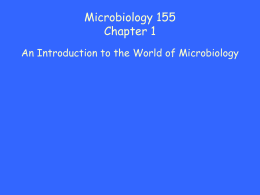 Microbiology 155 Chapter 1 - Welcome to Cherokee High School