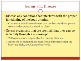 Germs and Disease