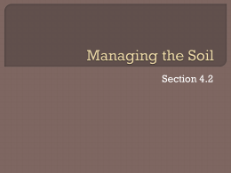 Managing the Soil