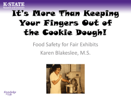 It’s More Than Keeping Your Fingers Out of the Cookie Dough!