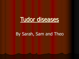 Tudor diseases - Dulwich Hamlet Junior School