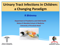 Urinary Tract Infection in Children a Changing