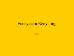 Ecosystem Recycling - Harrison High School