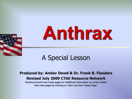 Facts About Anthrax