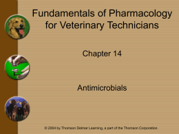 Chapter 14 - Antimicrobials