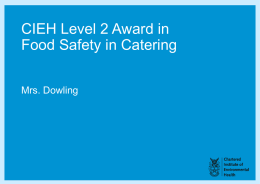 CIEH Level 2 Award in Food Safety in Catering
