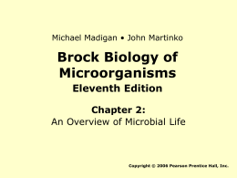 Brock Biology of Microorganisms 11/e