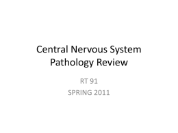 Central Nervous System Pathology Review