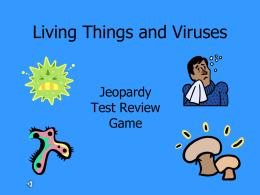 Living Things and Viruses Jeopardy