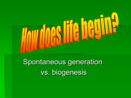 How does life begin? - Doral Academy Preparatory
