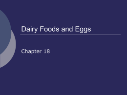 Dairy Foods and Eggs