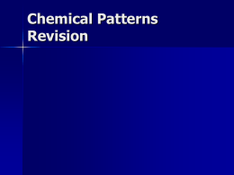 C4 Chemical Patterns - Trinity School Nottingham