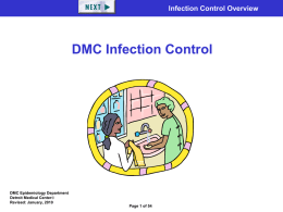 Infection Control Overview