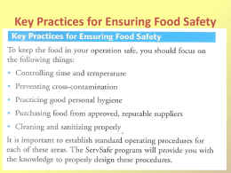 Key Practices for Ensuring Food Safety Controlling Time and