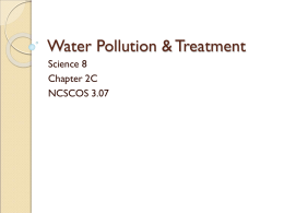 Water Pollution & Treatment