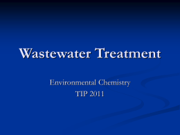 Wastewater Treatment - WaterTreatment-TIP3-2011