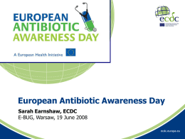 European Antibiotic Awareness Day - e-Bug