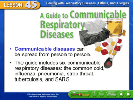 What to Know About Communicable Respiratory Diseases